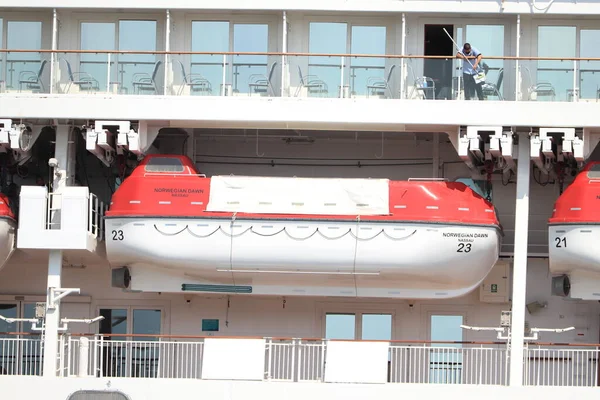 Ijmuiden Niederlande August 2022 Norwegian Dawn Eigentümer Und Betreiber Von — Stockfoto