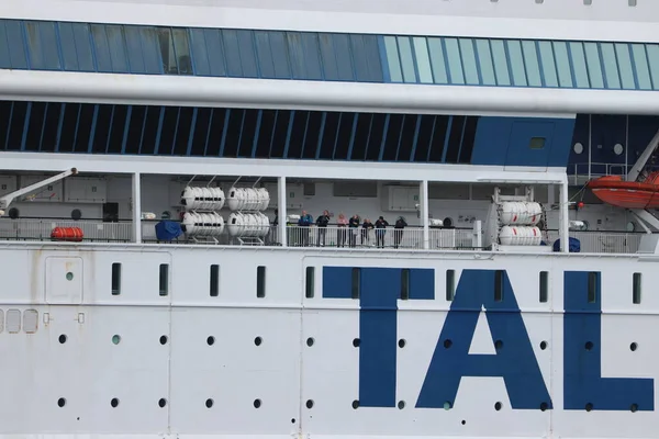 Velsen Países Bajos Septiembre 2022 Tallink Silja Europa Ferry Amarrado — Foto de Stock