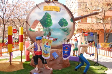 Fallas - renkli komik rakamlar