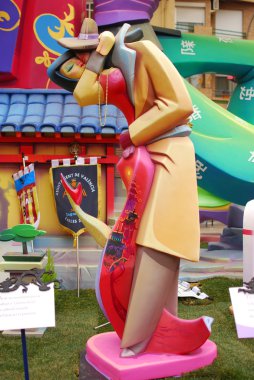 aşıklar, kağıt mache şekil, valencia, fallas
