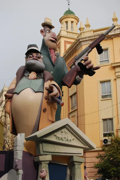 Valencia, fallas festivalu — Stock fotografie