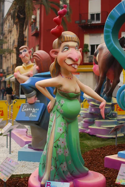 Das las fallas festival in valencia — Stockfoto