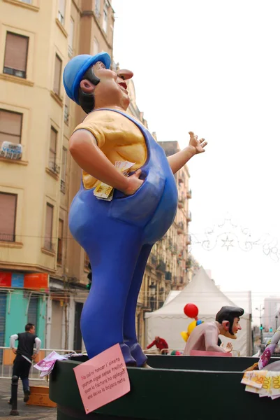 Fallas - personnages drôles colorés — Photo