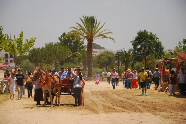 Romeria de el rocio, Andaluzja, Hiszpania — Zdjęcie stockowe