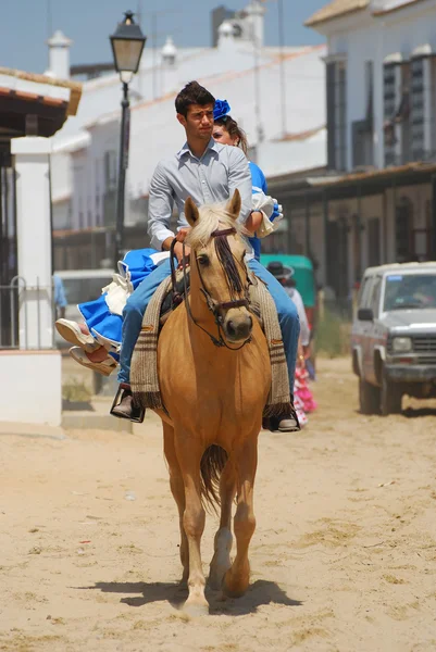 Pilgrimer, el rocio, huelva, Andalusien, Spanien — Stockfoto