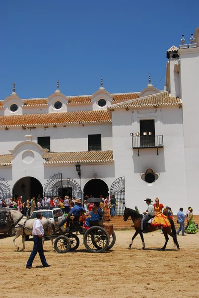 Die Pilger, el rocio, Andalusien, Spanien — Stockfoto