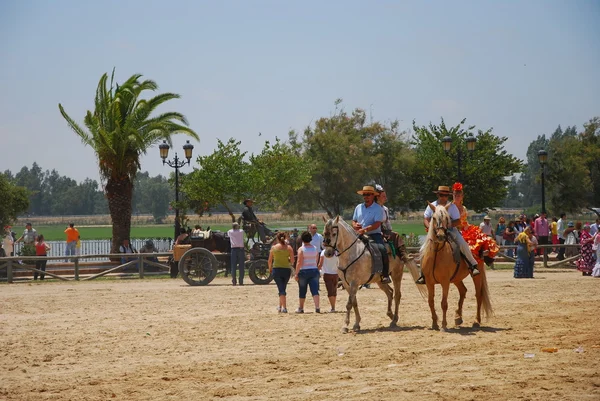 Pielgrzymi, el rocio, Andaluzja, Hiszpania — Zdjęcie stockowe