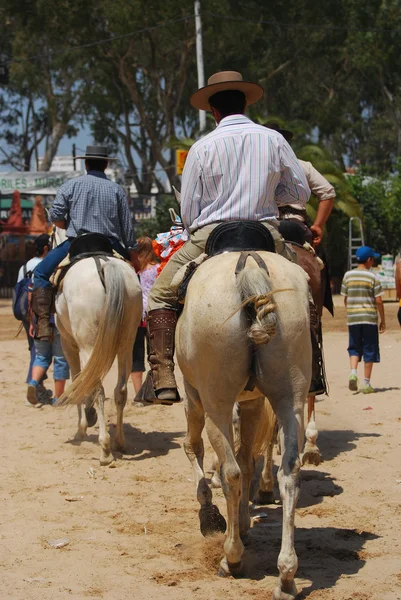 Pilgrimer, el rocio, huelva, Andalusien, Spanien — ストック写真