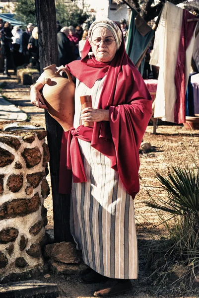 Belén Viviente En Corrales, estilo español antiguo — Foto de Stock