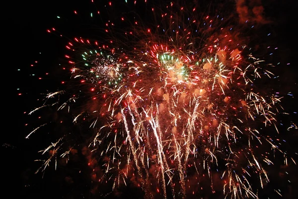 Feuerwerk show, kolumbina, - huelva — Stockfoto