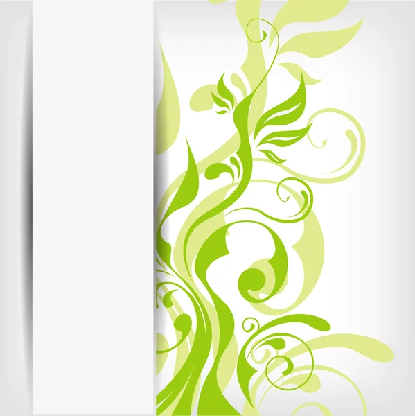 Fondo floral abstracto con lugar para su texto — Vector de stock