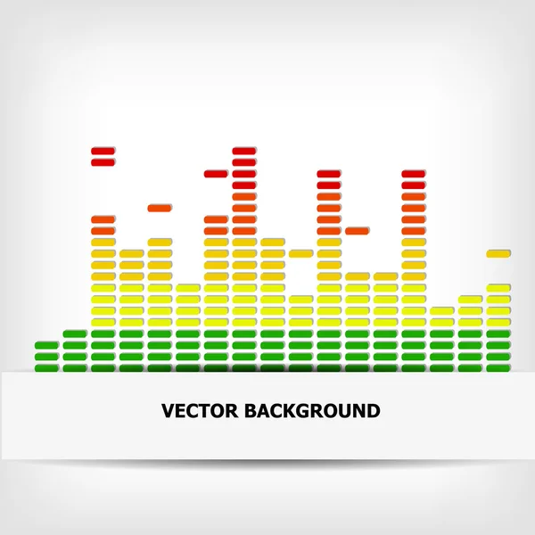 Abstrakt rainbow equalizer bakgrund — Stock vektor