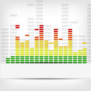 soyut gökkuşağı ekolayzer arka plan