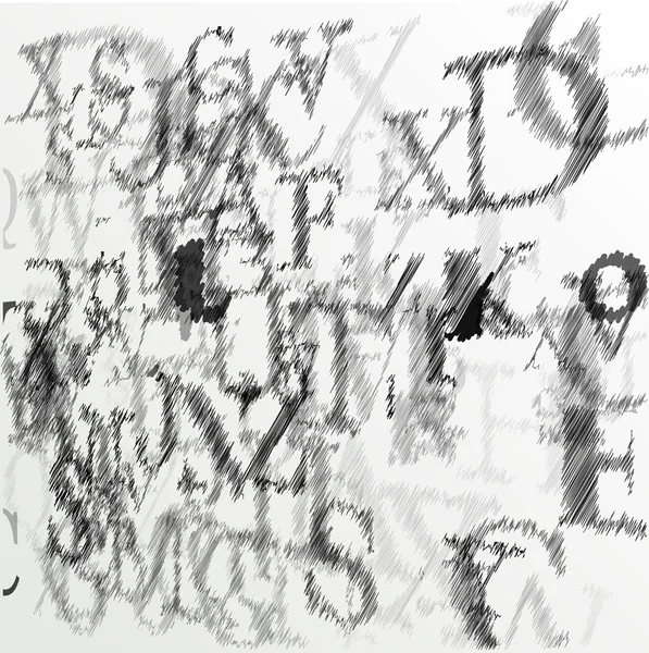 Schéma alphabétique abstrait - illustration vectorielle — Image vectorielle