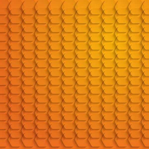 抽象的橙色六角背景-矢量图 — 图库矢量图片