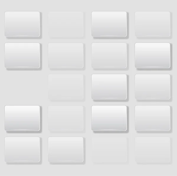 Abstrakter quadratischer Hintergrund auf weißem Hintergrund - Vektorillustration — Stockvektor