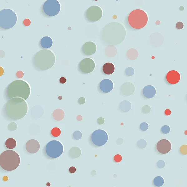 Resumo geométrico retro polka dot background - ilustração vetorial — Vetor de Stock