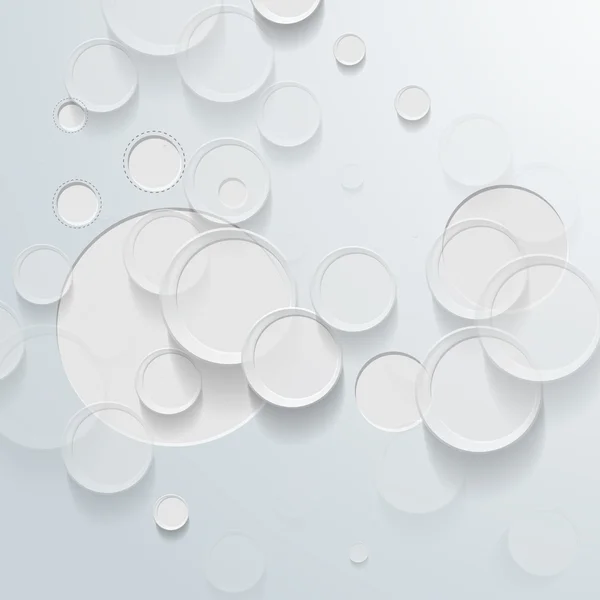 Fond abstrait cercle blanc - Illustration vectorielle — Image vectorielle