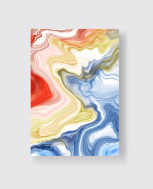 Vektör soyut mermer dokusu. Renkli mürekkep çizimi. Soyut mürekkep resmi. Vektör tasarım ögesi.