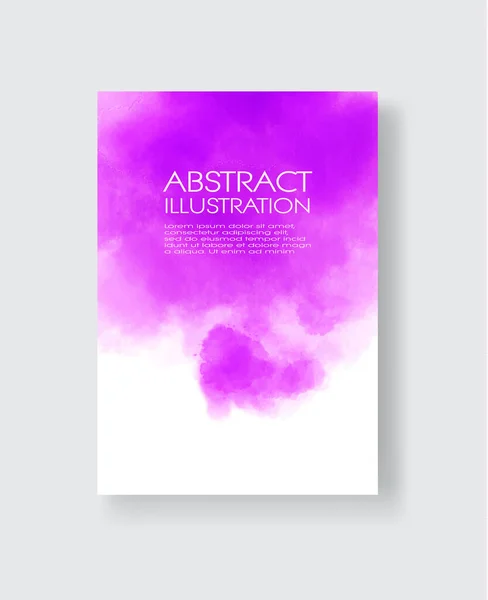 Aquarel Design Banners Abstracte Vectorillustratie — Stockvector