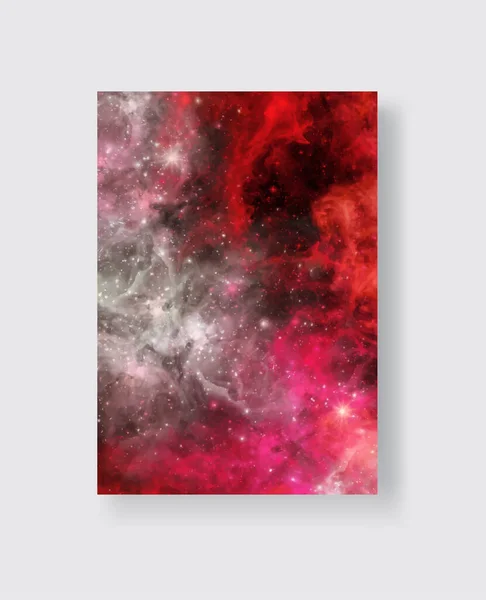 Space Abstract Galaxy Banner Eingestellt Vektorillustration Für Ihre Entwürfe Und — Stockvektor