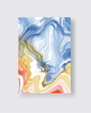 Vektör soyut mermer dokusu. Renkli mürekkep çizimi. Soyut mürekkep resmi. Vektör tasarım ögesi.