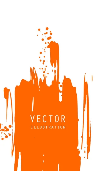 Bannières Abstraites Encre Avec Effet Grunge Style Japonais Illustration Vectorielle — Image vectorielle