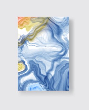 Vektör soyut mermer dokusu. Renkli mürekkep çizimi. Soyut mürekkep resmi. Vektör tasarım ögesi.