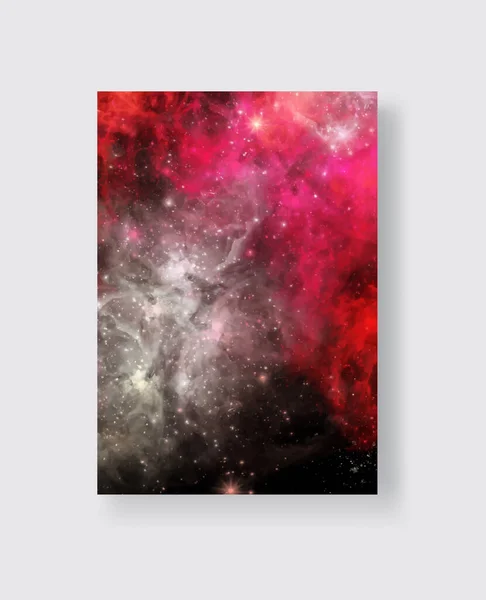 Набор Космических Баннеров Галактики Векторные Иллюстрации Ваших Проектов Произведений Искусства — стоковый вектор