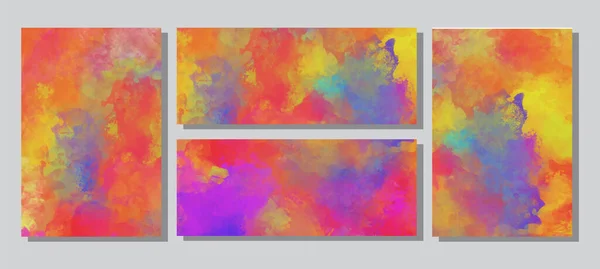 Vektorové Barvy Nápis Kolekce Izolované Bílém Pozadí Ručně Kreslené Abstraktní — Stockový vektor