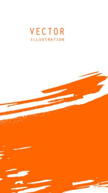 Grunge efektli soyut mürekkep fırçası afişleri. Japon tarzı. Vektör illüstrasyonu