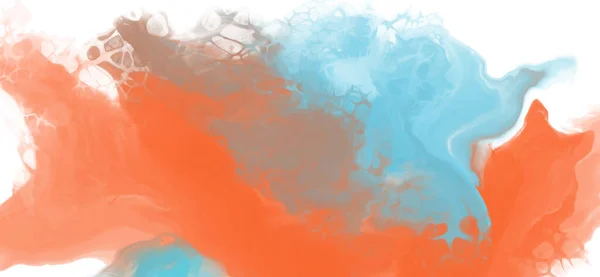 Abstrakte Blau Orange Farbe Hintergrund Malerei Design Vektorillustration — Stockvektor