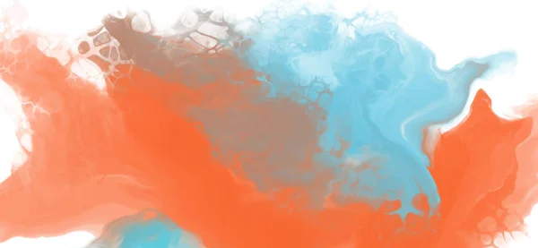 Abstracto Azul Naranja Color Fondo Pintura Diseño Ilustración Vectorial — Vector de stock