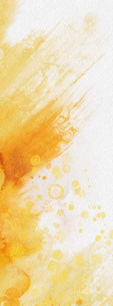 Abstrakt Guld Gul Akvarell Färg Bakgrund Konstruktionsbanderoll Vektorillustration — Stock vektor