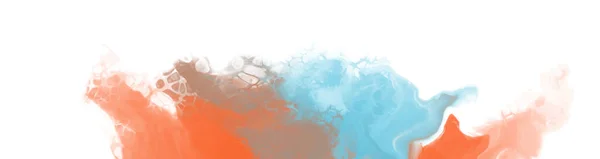 추상적 파란색 오렌지색 페인팅 디자인 일러스트 — 스톡 벡터