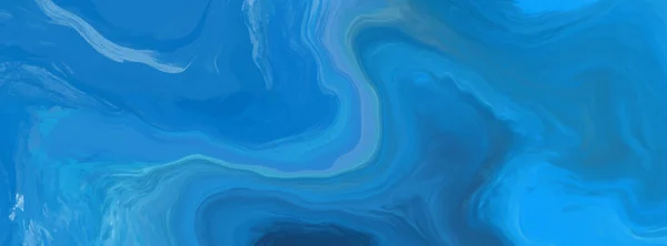 Κομψό Σχέδιο Προτύπου Πανό Μπλε Στοιχεία Πινέλου Χρώματος Αφηρημένη Διακόσμηση — Διανυσματικό Αρχείο