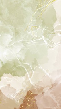 Renkli fırça elementleri olan zarif bir afiş tasarımı. Soyut dekorasyon. Vektör illüstrasyonu.