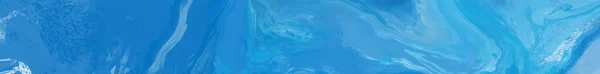 Elegante Modello Banner Con Elementi Pennello Blu Decorazione Astratta Illustrazione — Vettoriale Stock