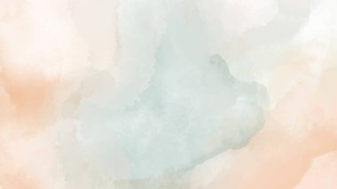 Yumuşak tonlu suluboya lekeleriyle tasarlanmış soyut dikey arkaplan, Vektör illüstrasyonu