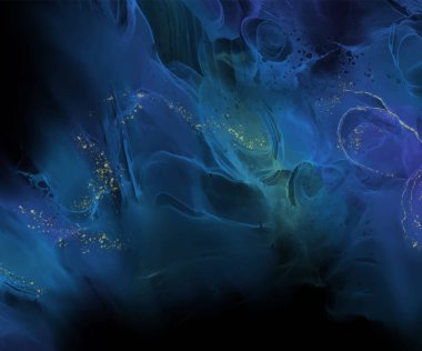 Renkli fırça elementleri olan zarif bir afiş tasarımı. Soyut dekorasyon. Vektör illüstrasyonu.