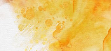 Soyut altın sarısı suluboya arka plan. Pankart unsuru tasarla. Vektör illüstrasyonu