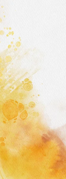Abstract Gold Yellow Watercolor Paint Background Design Banner Element Vector — Stock Vector