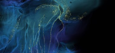 Renkli fırça elementleri olan zarif bir afiş tasarımı. Soyut dekorasyon. Vektör illüstrasyonu.