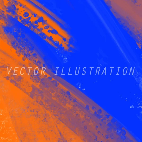 Astratto Blu Arancione Rosa Vernice Sfondo Elemento Banner Design Illustrazione — Vettoriale Stock