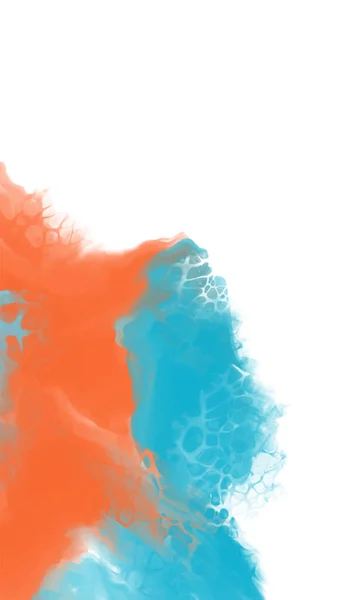 Abstract Blauw Oranje Kleur Achtergrond Schilderen Ontwerp Vectorillustratie — Stockvector
