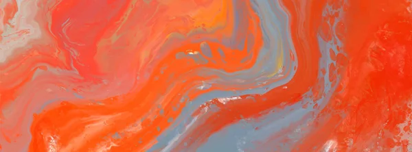 ベクトルオレンジのバナー 手描き抽象絵筆ストローク 波の要素 — ストックベクタ
