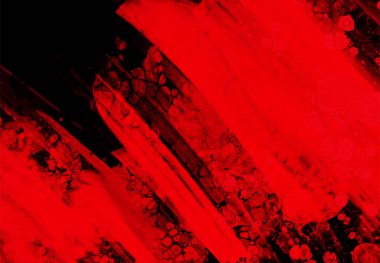 Siyah kırmızı fırça darbesi. JDesign elemanı. Grunge lekelerinin vektör çizimi. Vektör fırçaları resimleme.