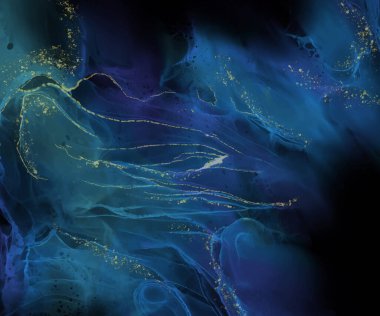 Renkli fırça elementleri olan zarif bir afiş tasarımı. Soyut dekorasyon. Vektör illüstrasyonu.