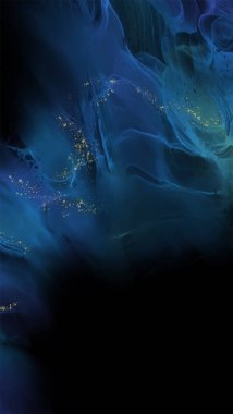 Renkli fırça elementleri olan zarif bir afiş tasarımı. Soyut dekorasyon. Vektör illüstrasyonu.