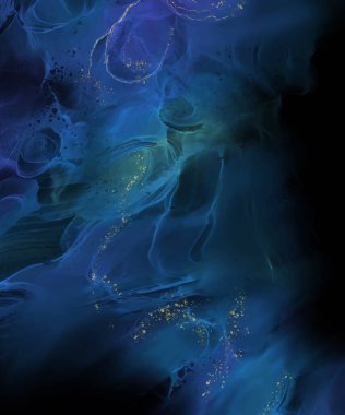 Renkli fırça elementleri olan zarif bir afiş tasarımı. Soyut dekorasyon. Vektör illüstrasyonu.